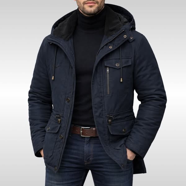 Lucien Men’s Insulated Zip Inner Fleece Jacket | Winter Coat